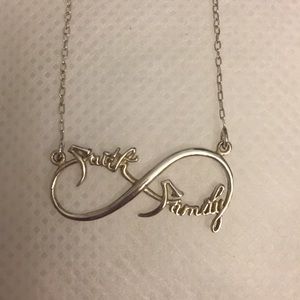 Sterling silver “Faith and Family Necklace